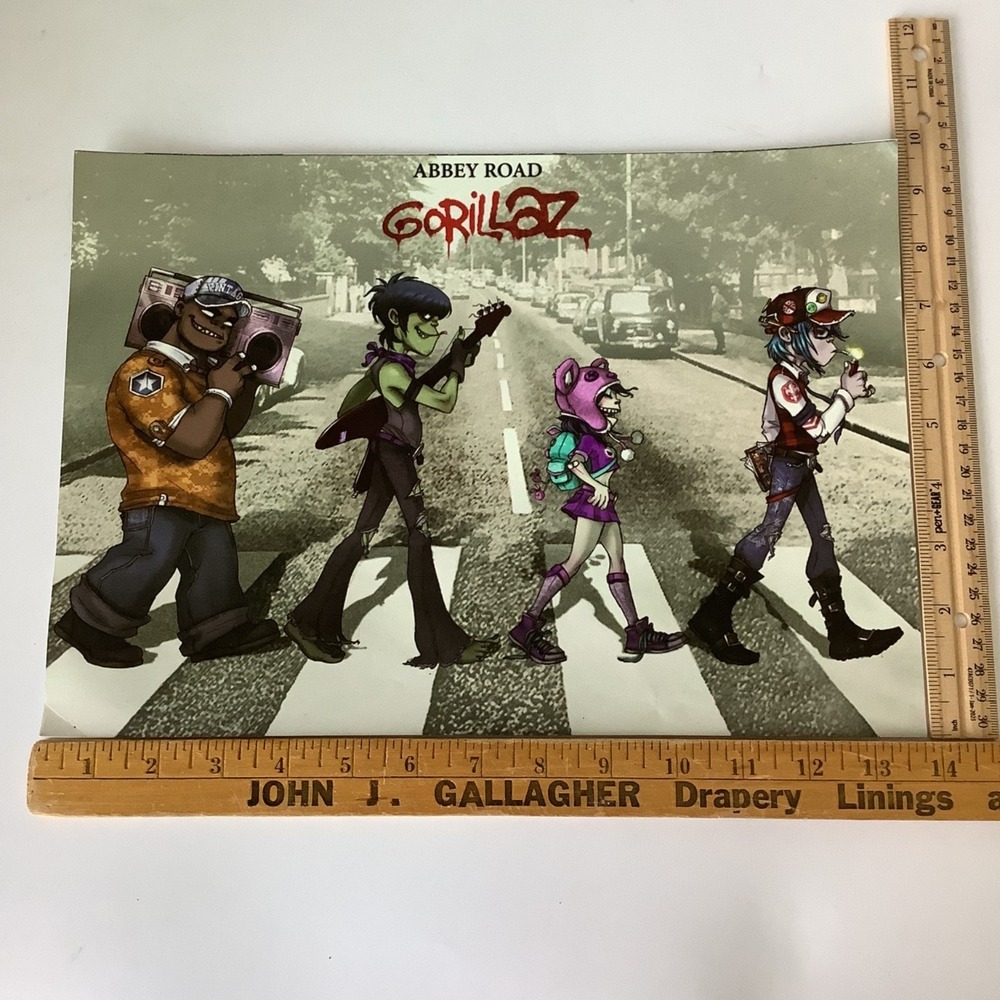 Gorillaz Poster Print The Beatles' Style Professioanal Inkjet Paper 14x10